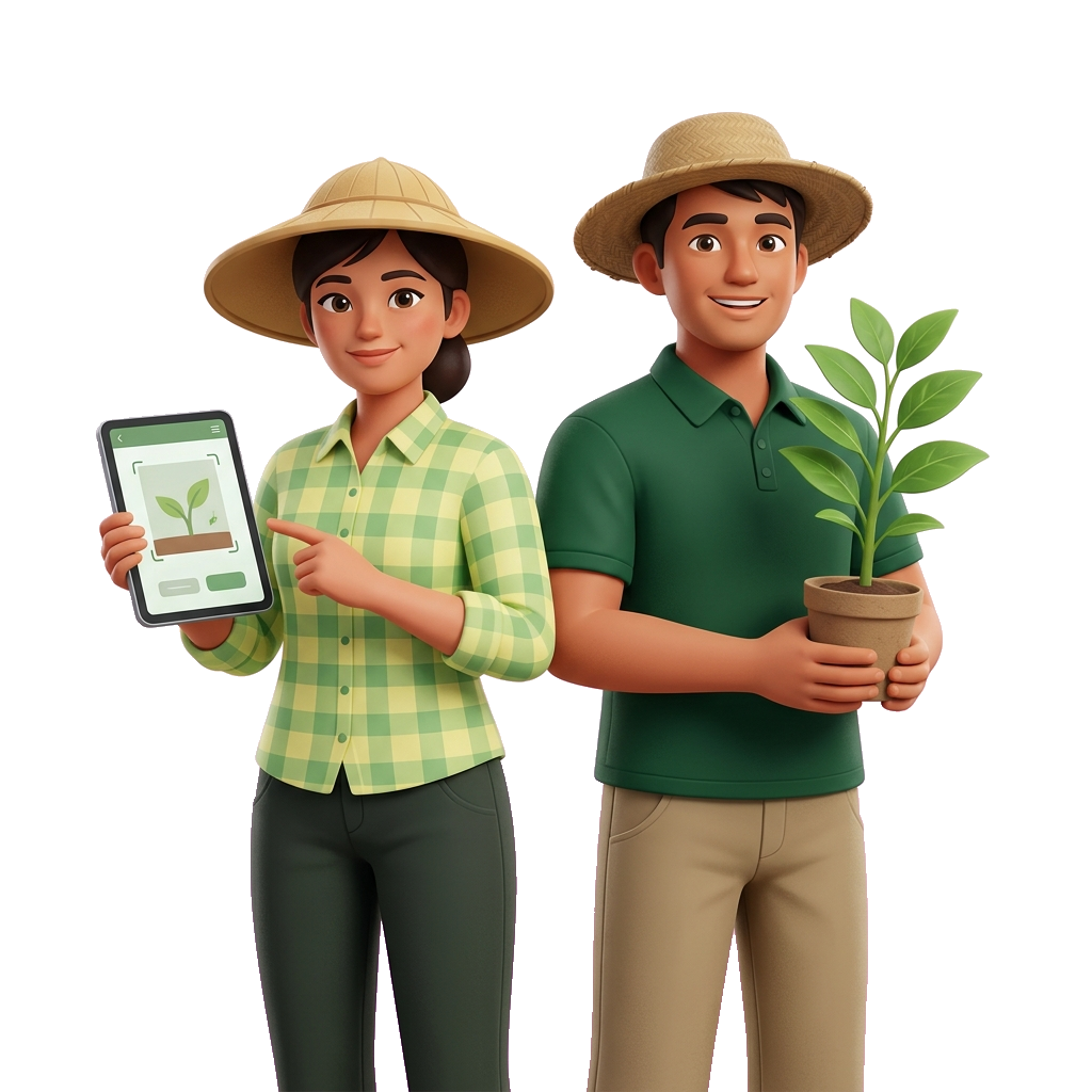 Filipino farmers using Digisaka